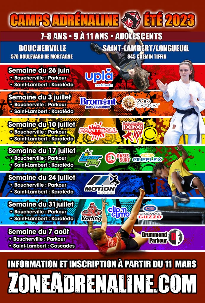 Adrénaline 360 Camps 2023 Zone Adrénaline 360